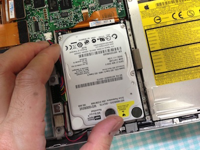 PowerBookG4 HDD交換