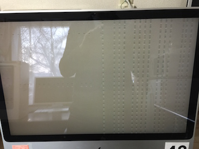 iMac画面が縞模様